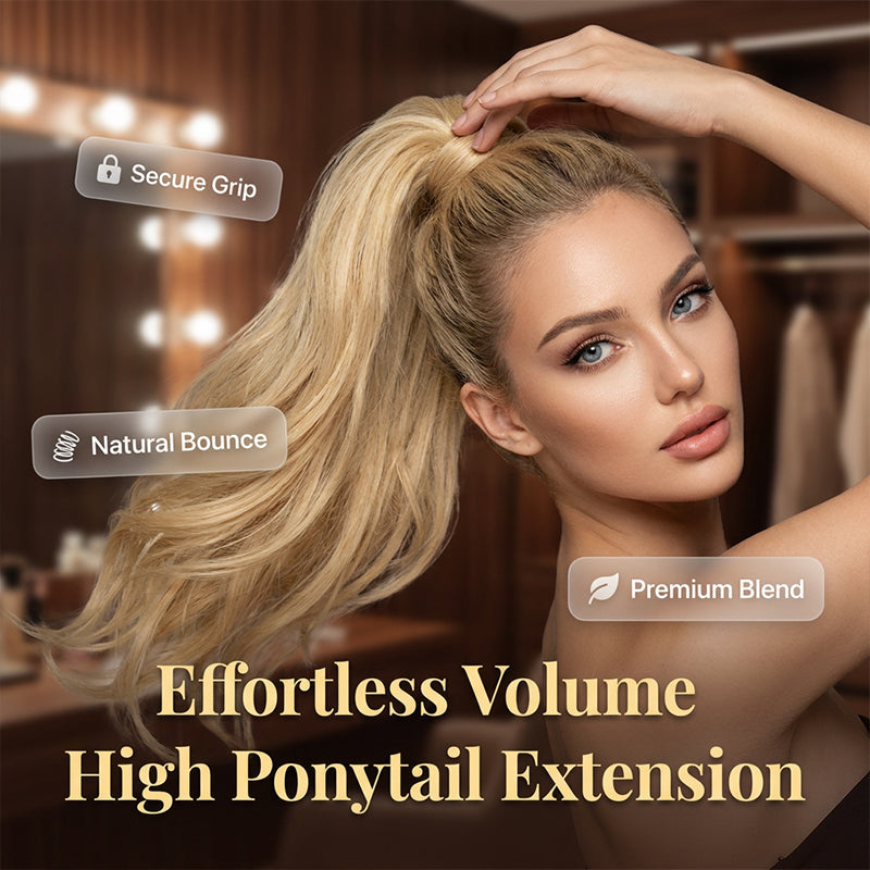 Voluminous Layered High Ponytail Extension – Instant Glam Hairpiece ✨