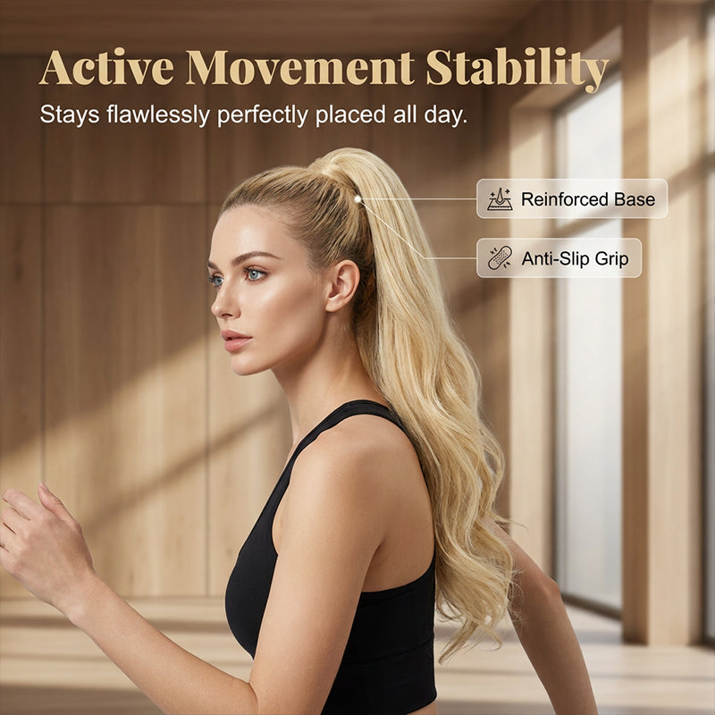 Voluminous Layered High Ponytail Extension – Instant Glam Hairpiece ✨
