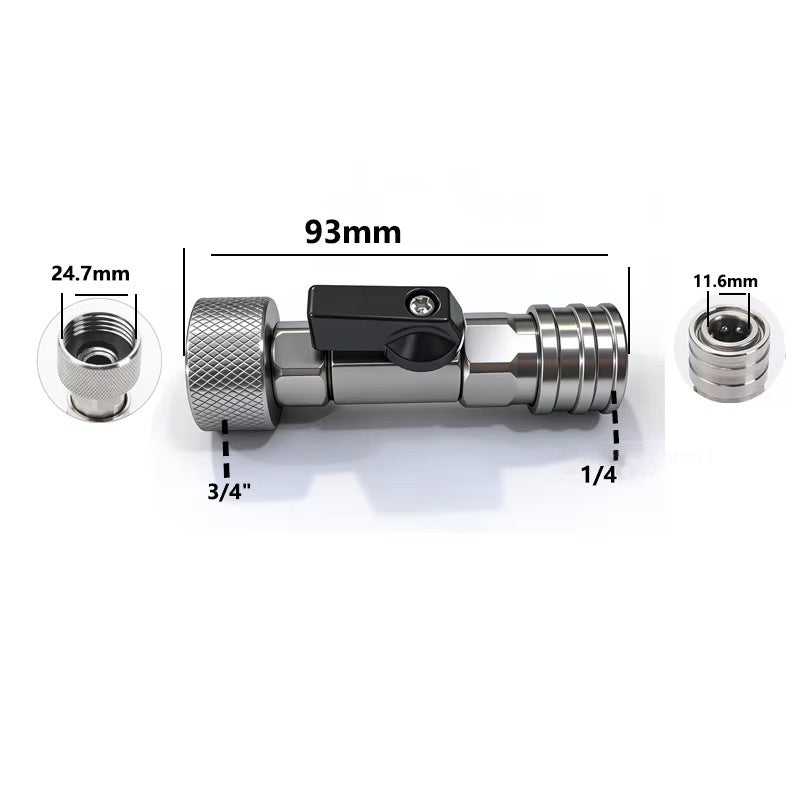 Tyiiplus™ 3/4" GHT to 1/4" Quick Connect Adapter