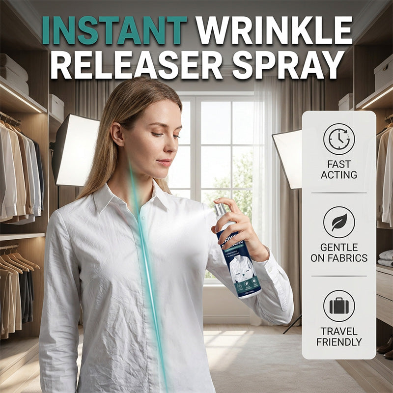 👔 Instant wrinkle release – no iron, travel-ready, static-free & fresh.