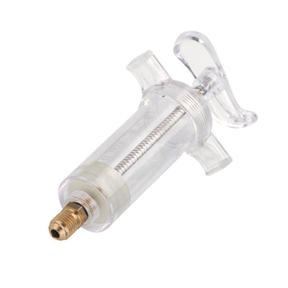 Precision AC Oil Dye Injector– Brass Construction, High Pressure Hose, Clear Barrel ✨