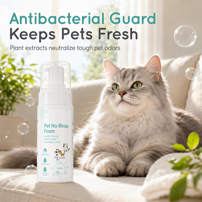 🔥🐾50K+ SOLD!🧼 No-Rinse Pet Cleansing Foam – For cats & dogs ✨