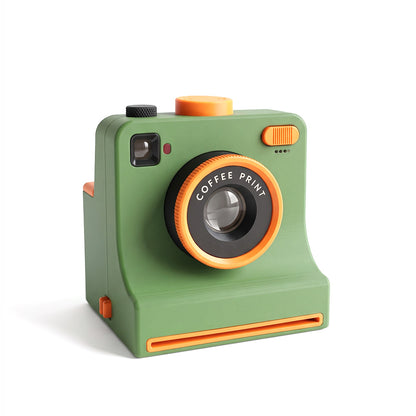 TYII™☕📸3D Printed One-Touch Latte Art Camera – Coffee Stencil Printer